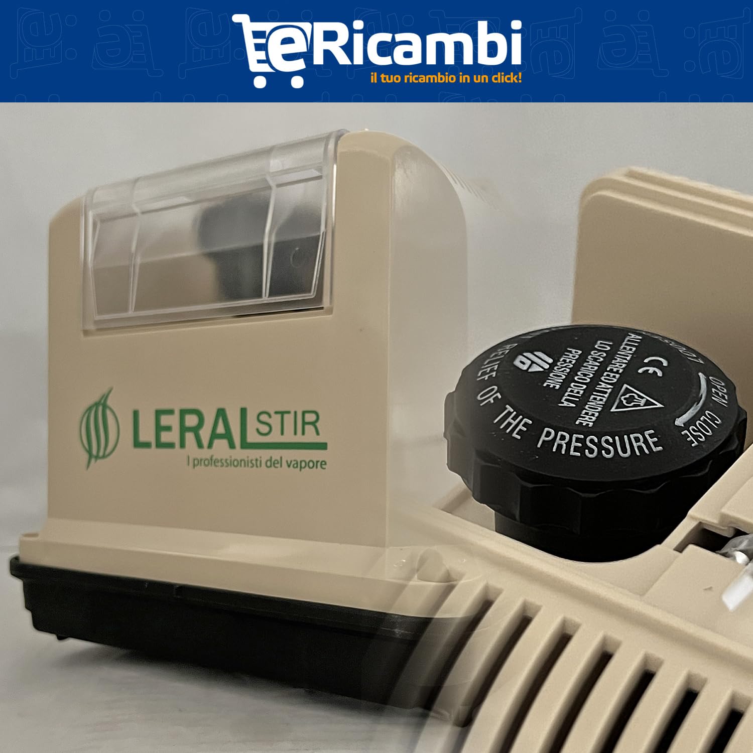 Ferro da Stiro Stirella con caldaia Professionale | Prodotto Made in Italy Leralstir produzione Stirolux | 1,1lt 2 ore di Autonomia | Regolazione Vapore su 5 Livelli
