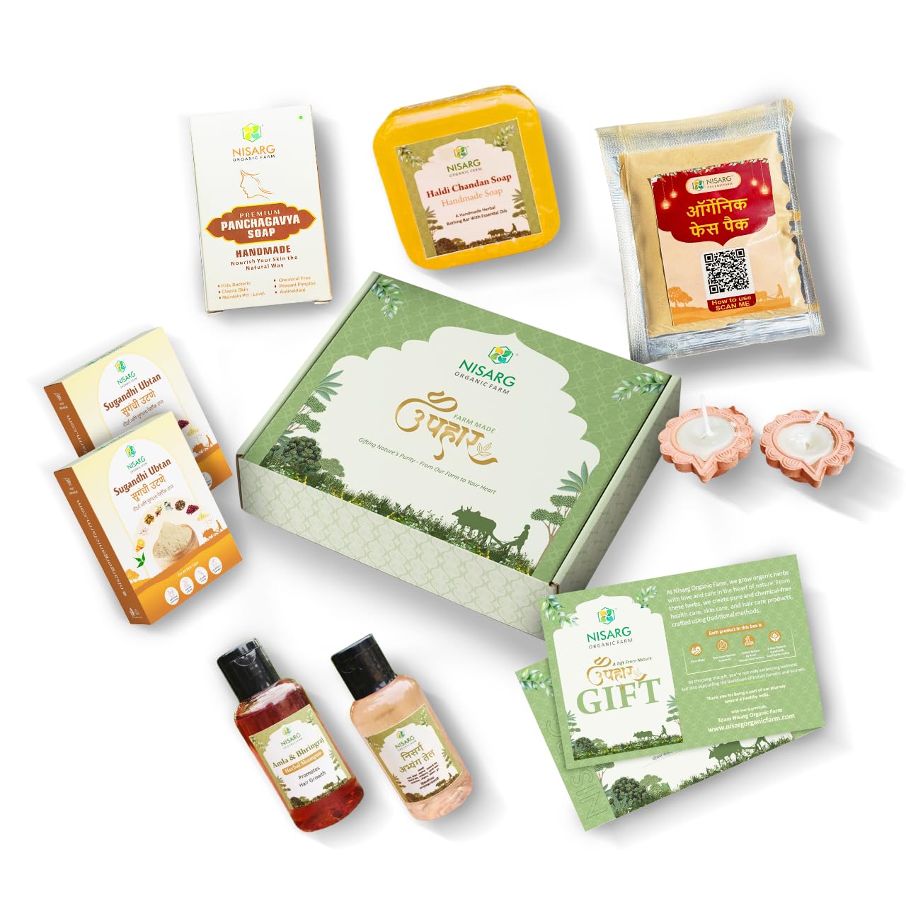Abhyangsnan Kit Eco-Friendly Bath Body Skincare Kit for Women Men Navratri Diwali Premium Gift Set Unisex Skincare Wellness Basket Ideal for Wedding, Birthday Anniversary Gifts-image-12