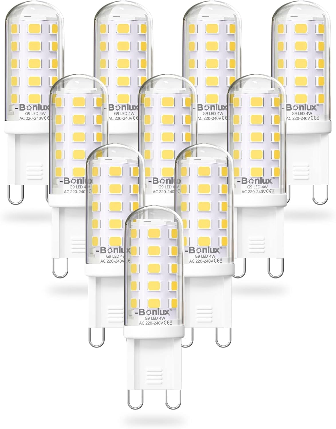 Bonlux 4W G9 Led Ampoule, 350lmReplacement 35W G9 Halogène Ampoule
