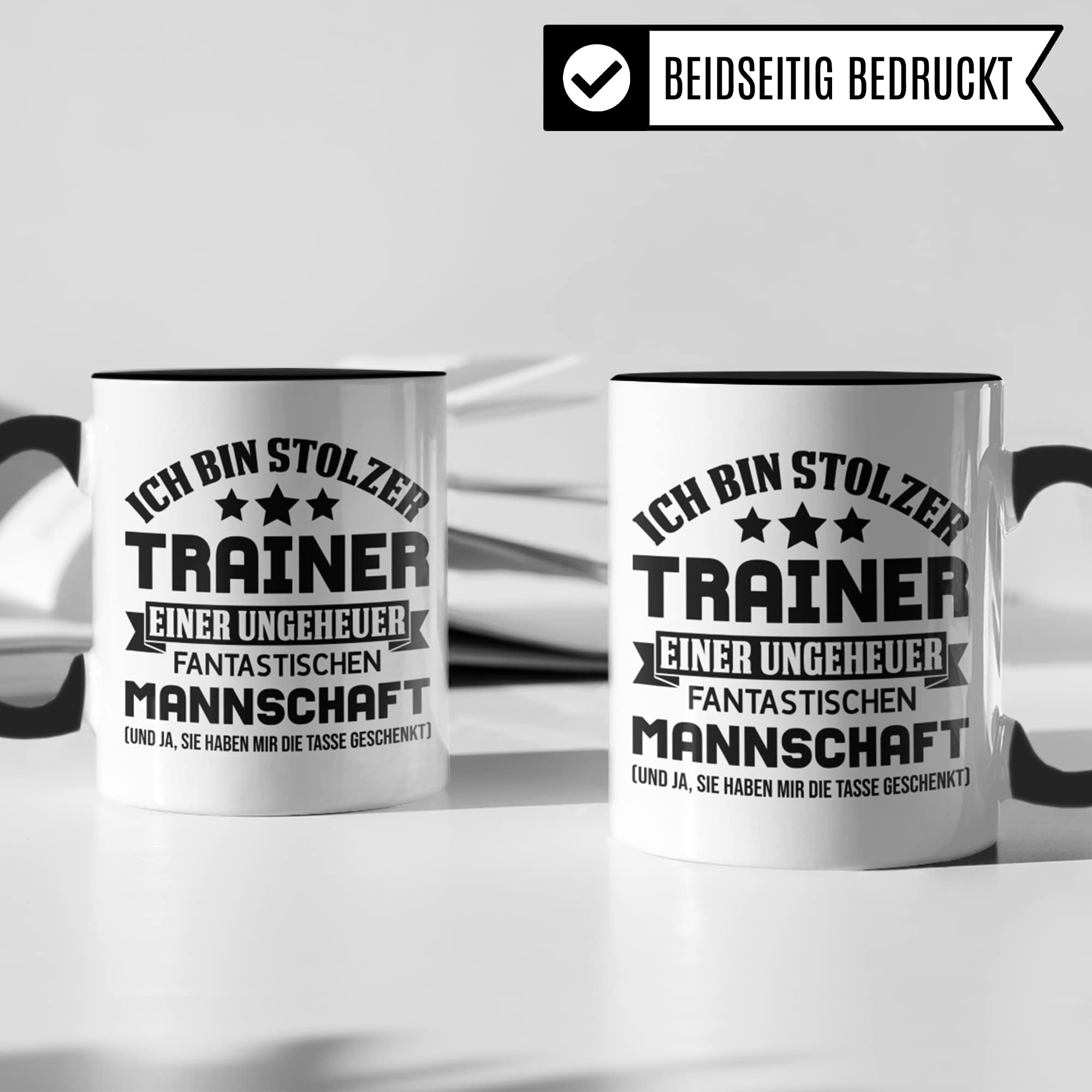 Biathlon - Tazza da caffè con scritta in lingua tedesca, idea regalo per gli appassionati di sport invernali bianco M