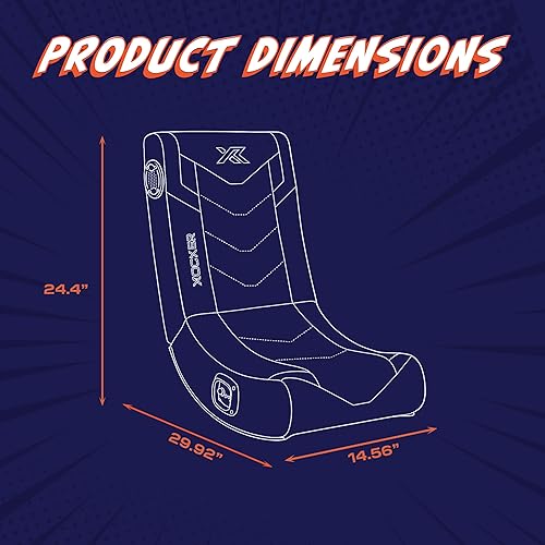 Miniatura 44 de X Rocker - Silla mecedora de piso para videojuegos, altavoces de audio integrados, plegable, para dormitorio o sala de juegos, regalo para