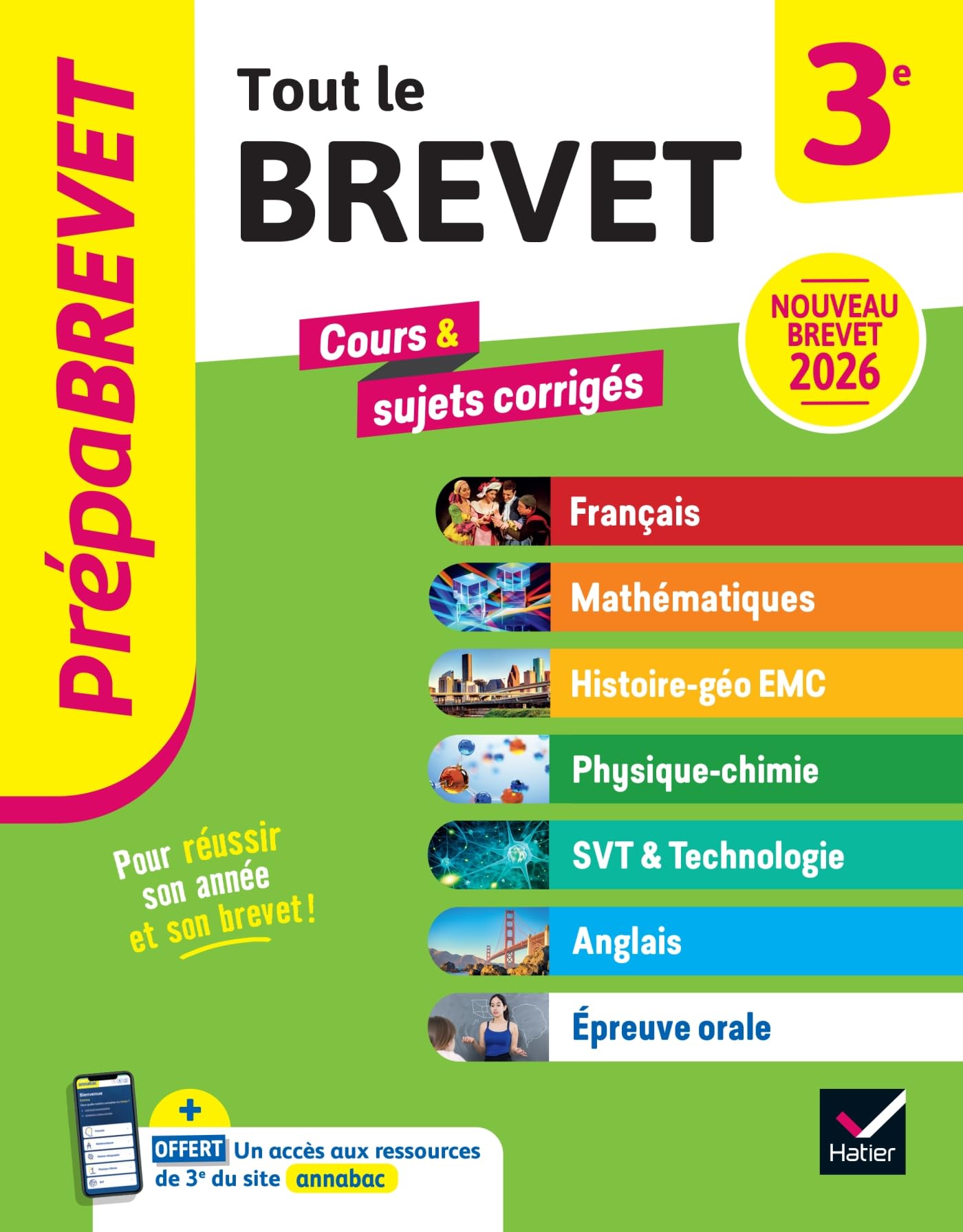 Prépabrevet - Tout le nouveau brevet 2026 - 3e (toutes les matières): tout-en-un pour réussir sa 3e et son brevet: 1