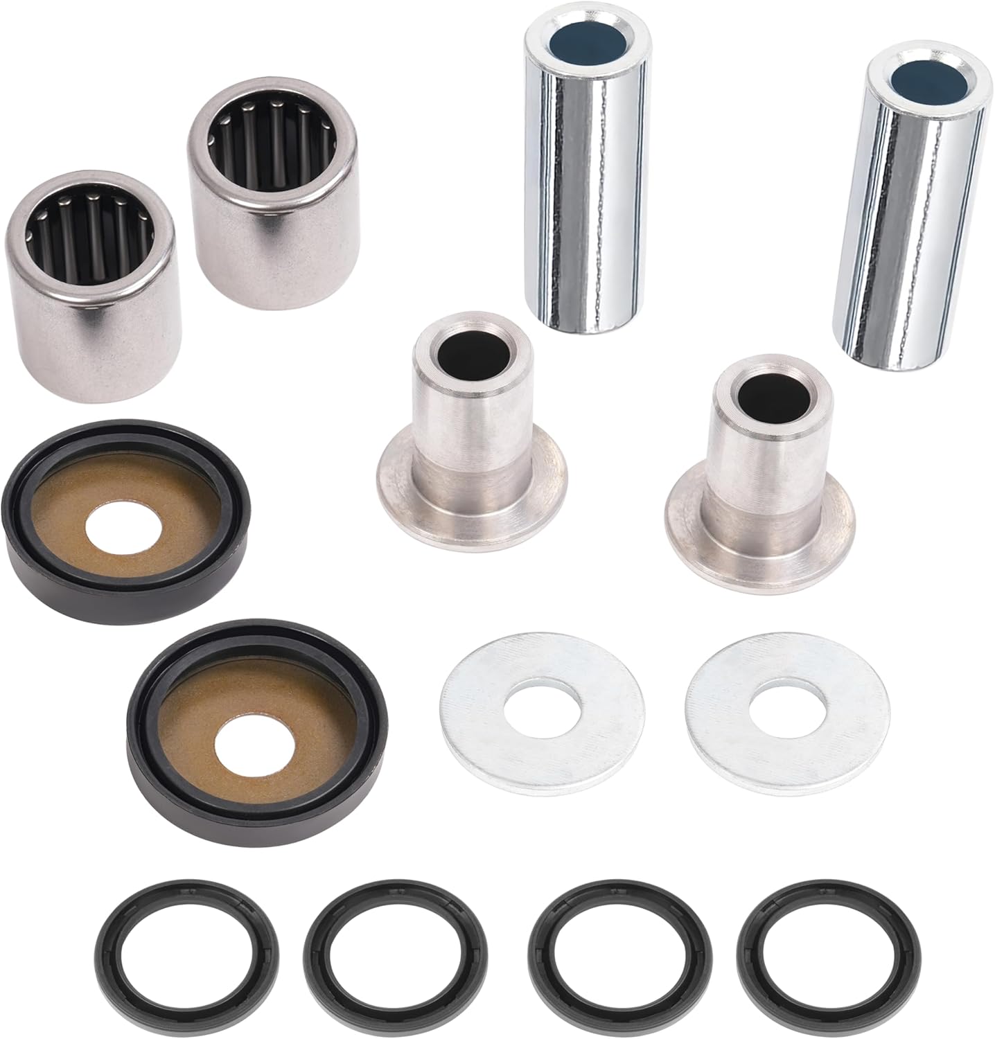 Kojem Front A Arm Bushing Seal Kit Compatible with 2003-2014 Suzuki Quadsport Z400 LTZ400/ Arctic Cat DVX 400/ Kawasaki KFX400 Upper&Lower Control Arm Kit