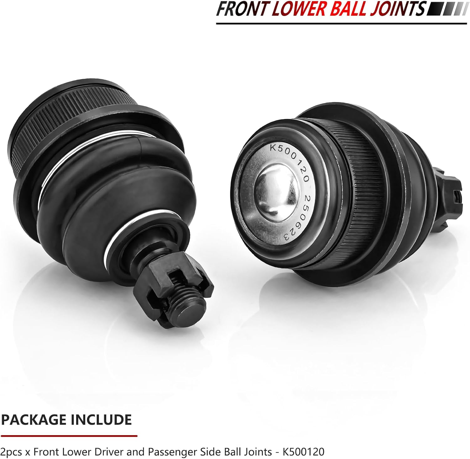 JLEO K500120 2PCS Front Lower Suspension Ball Joint for 2007-2010 Chrysler Sebring,2011-2014 Chrysler 200,for 2008-2014 Dodge Avenger,2009-2015 Dodge Journey