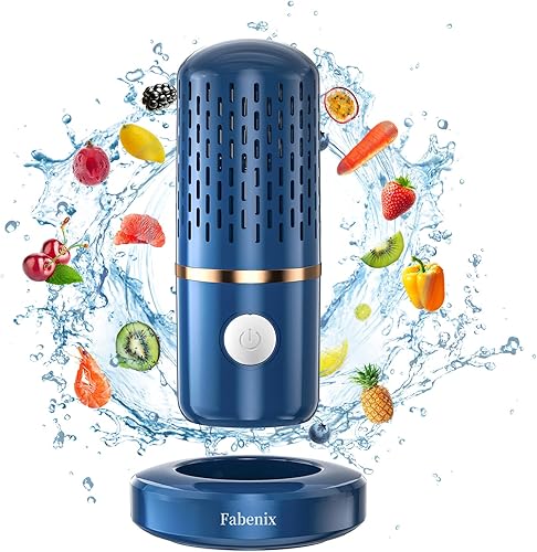 Fruit and Vegetable Washing Machine,Fruit Vegetable Purifier Fruit and Vegetable Cleaner, Capsule Shape Fruit & Vegetable Cleaner Machine for