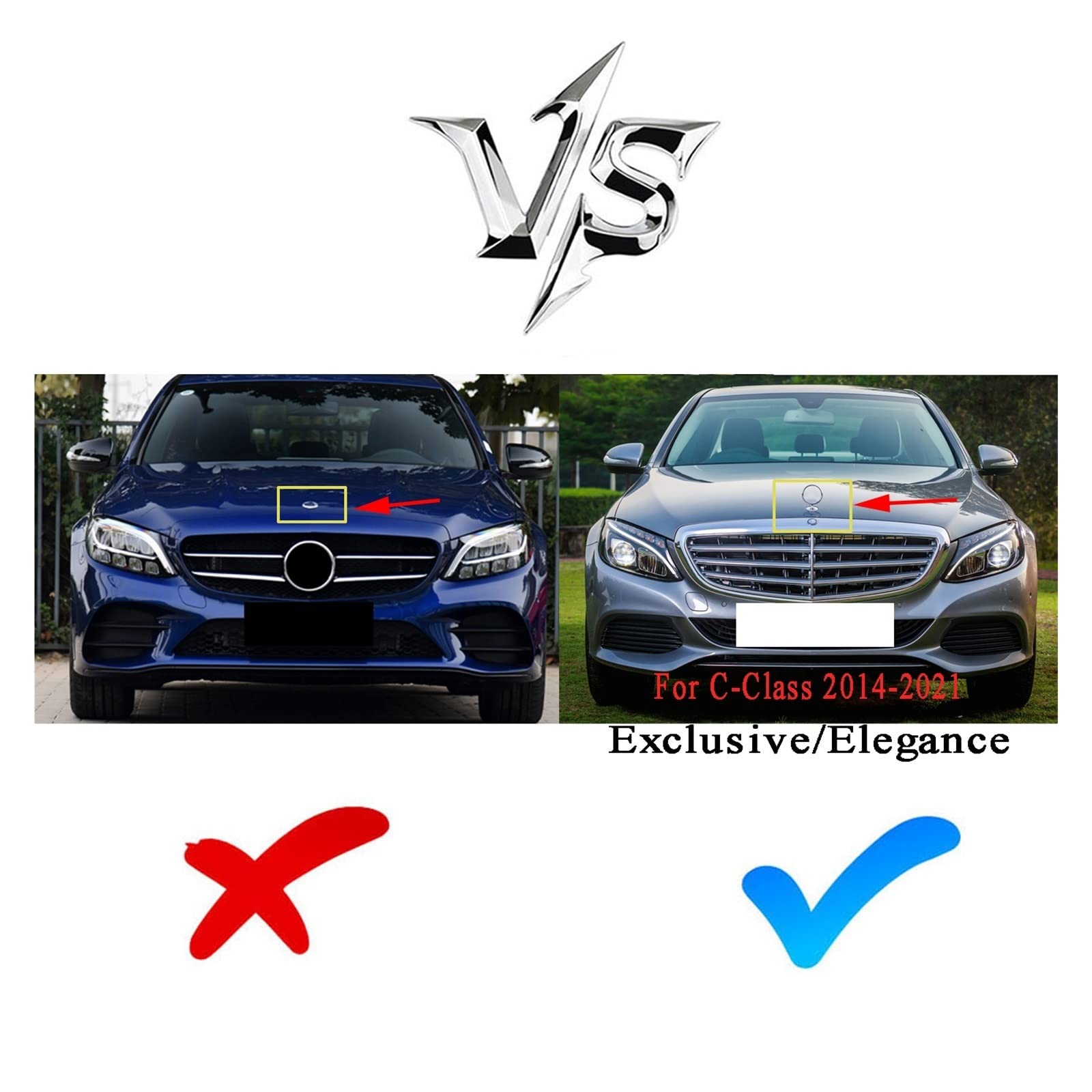 Amazon | フロントグリル メルセデス W205 Cクラス C250 C300 C400 
