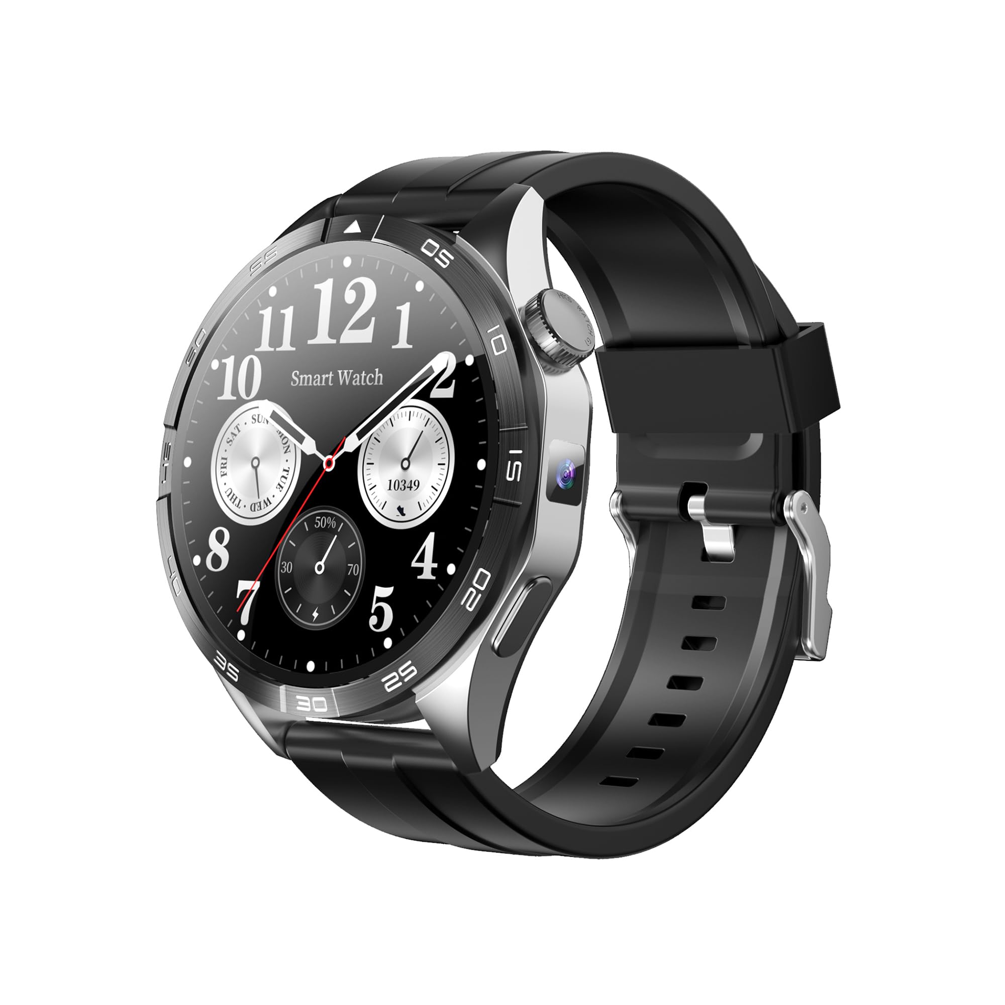 VG52 PRO (2025) srebrny, zegarek zdrowotny, smartwatch z funkcją telefonii, wyświetlacz AMOLED, wszechstronny, najlepszy model
