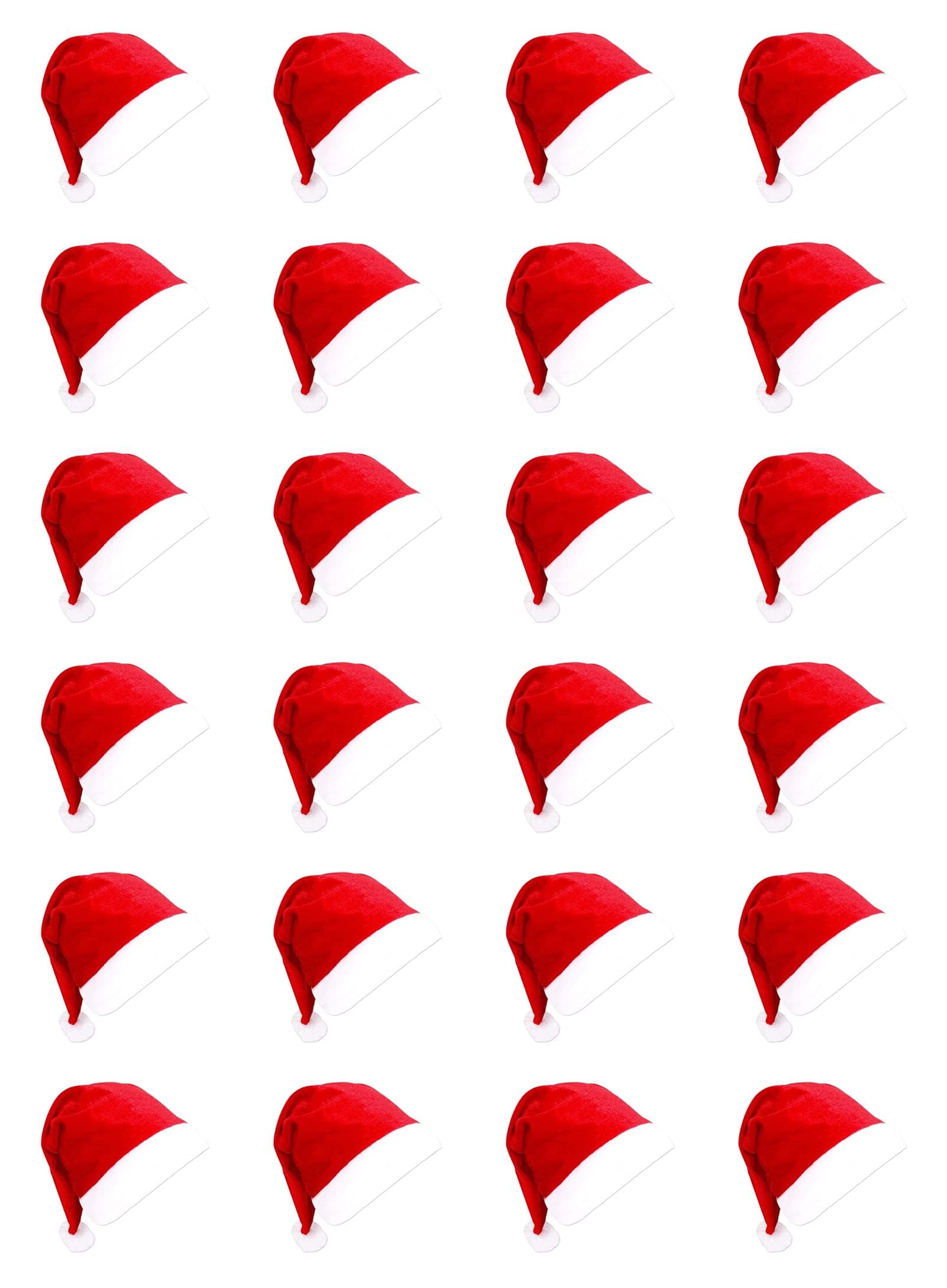 Giant Santa Hat for 12 ft Skeleton, 23x34 in Red Non-Woven Fabric