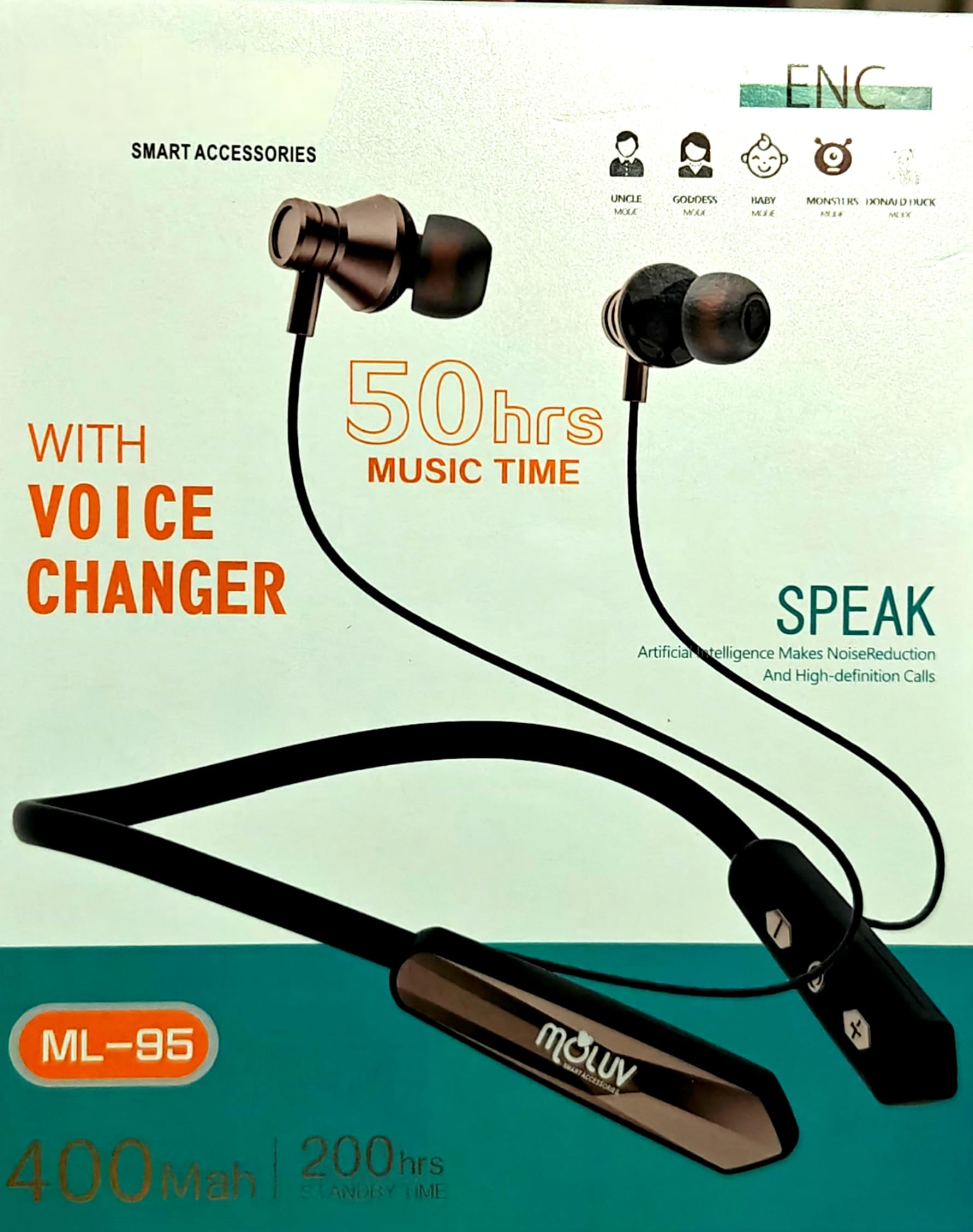 deep Neck Band ML-95 Big bass with Voice Changer Function 50H Playtime (Black) Wireless 3 Bluetooth Headphones,Dynamic Bass Driver,Fast Charging,45ms Low Latency for Gaming (B0DF5PTM9Z) Amazon Price History, Amazon Price Tracker