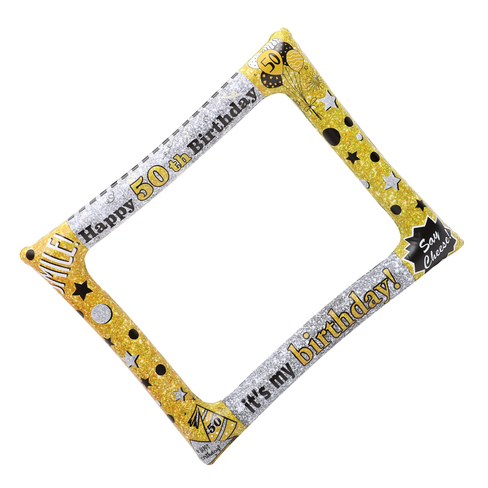 PRETYZOOM 3 Pz cornice per foto gonfiabile di compleanno accessori per feste Oggetti di scena per la festa di compleanno fai esplodere la cornice per foto Favore del partito Foto Prop pvc
