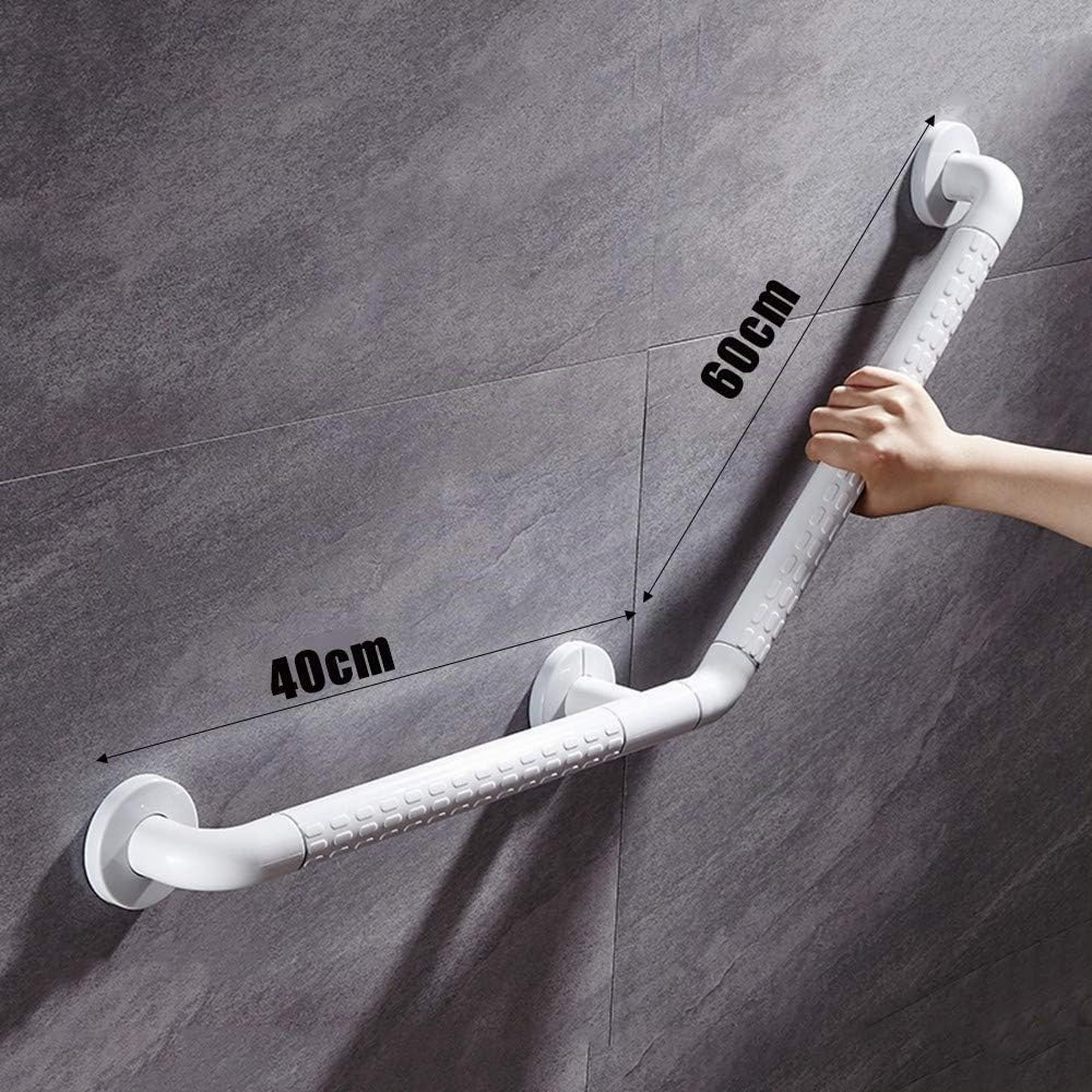 135° Asidero asa de Seguridad para Baño Acero Inoxidable Agarraderas Ducha para Personas Mayores y Discapacitadas Antideslizante Asidero para Banera 40 * 60cm