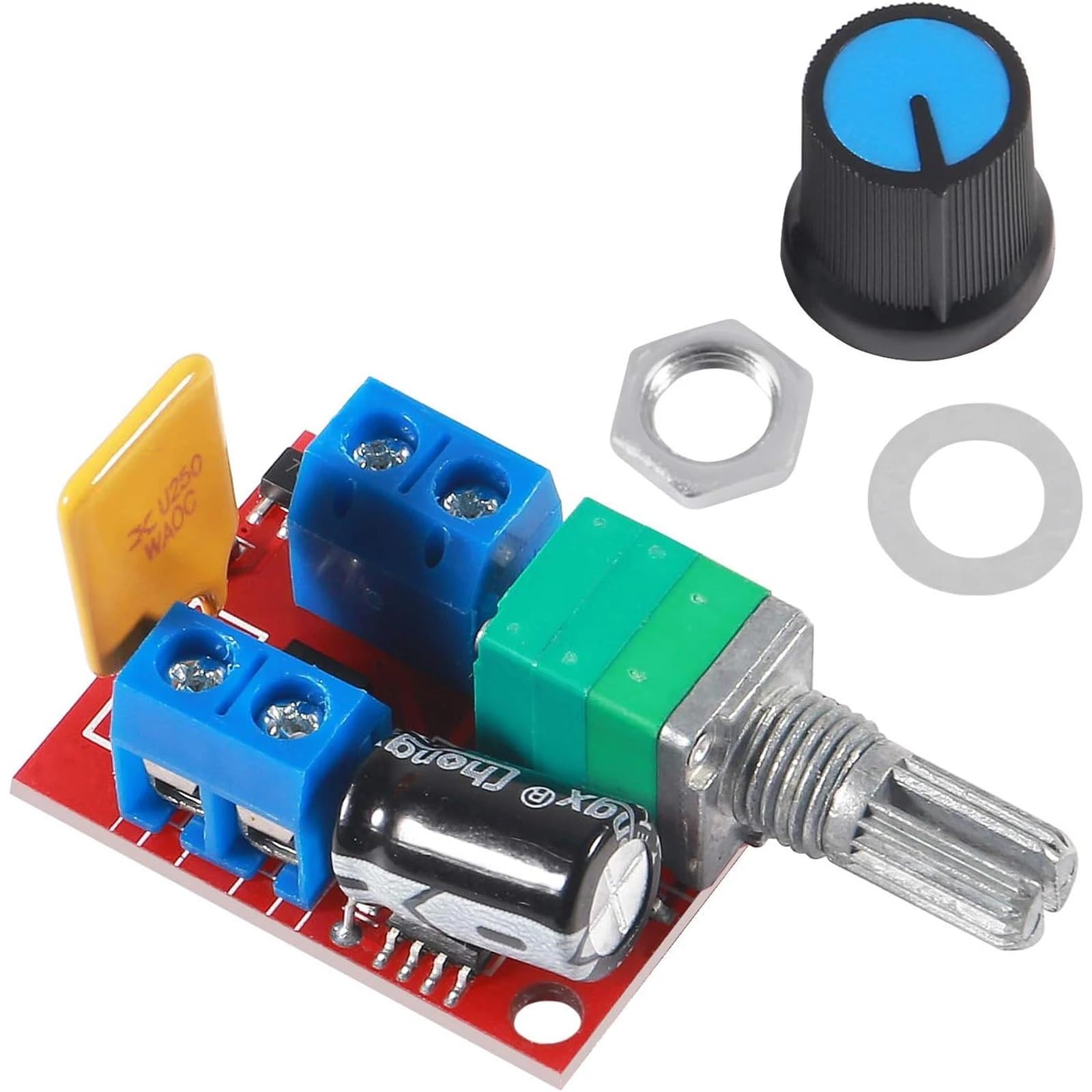 4 unidades Mini DC 3V 6V 12V 24V 35V PWM Motor Speed Controller Switch Module Ultra Small LED Dimmer 5A