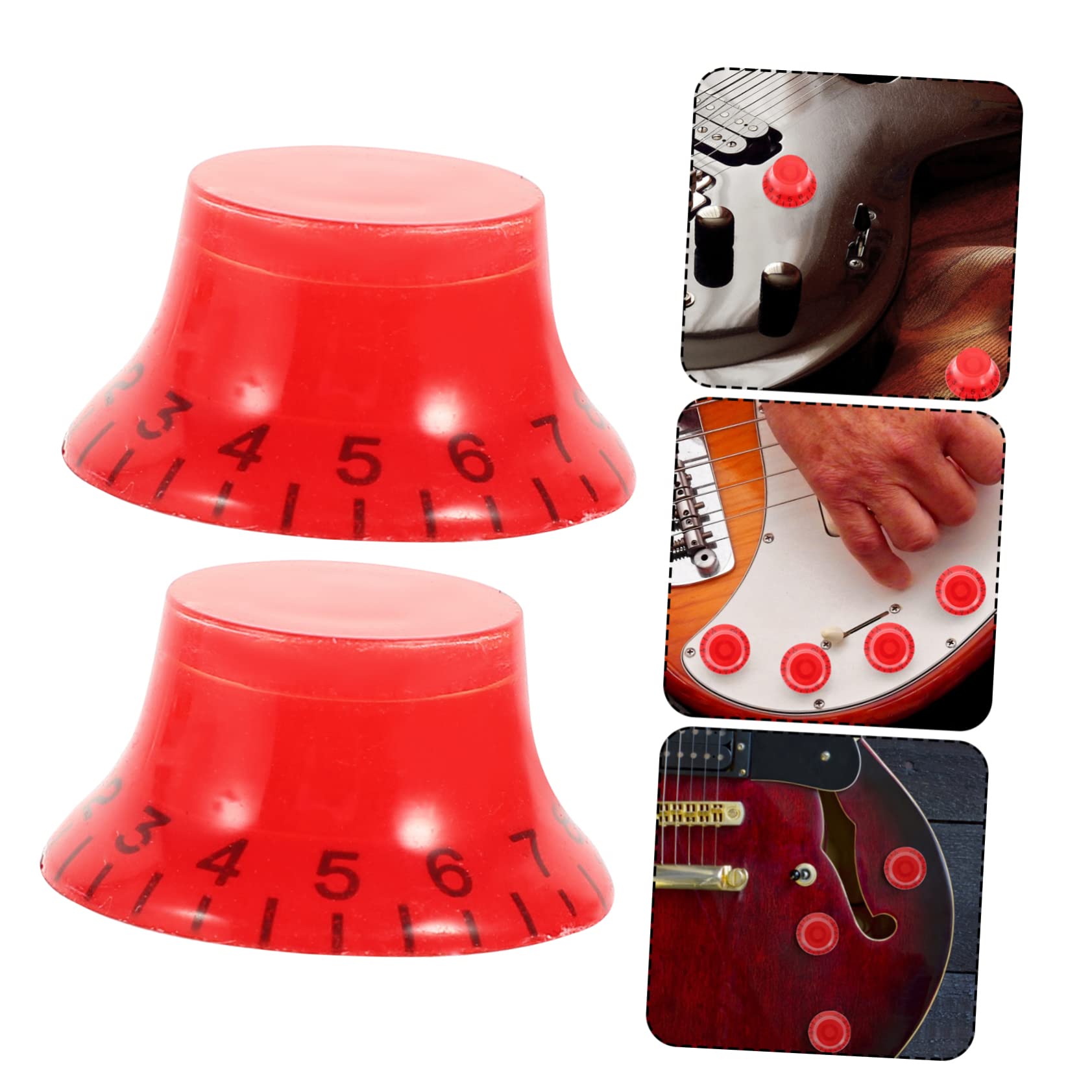 6mm Métal Boutons Potentiomètre Volume Pour Basses Guitare Tonalité Argent 4Pcs