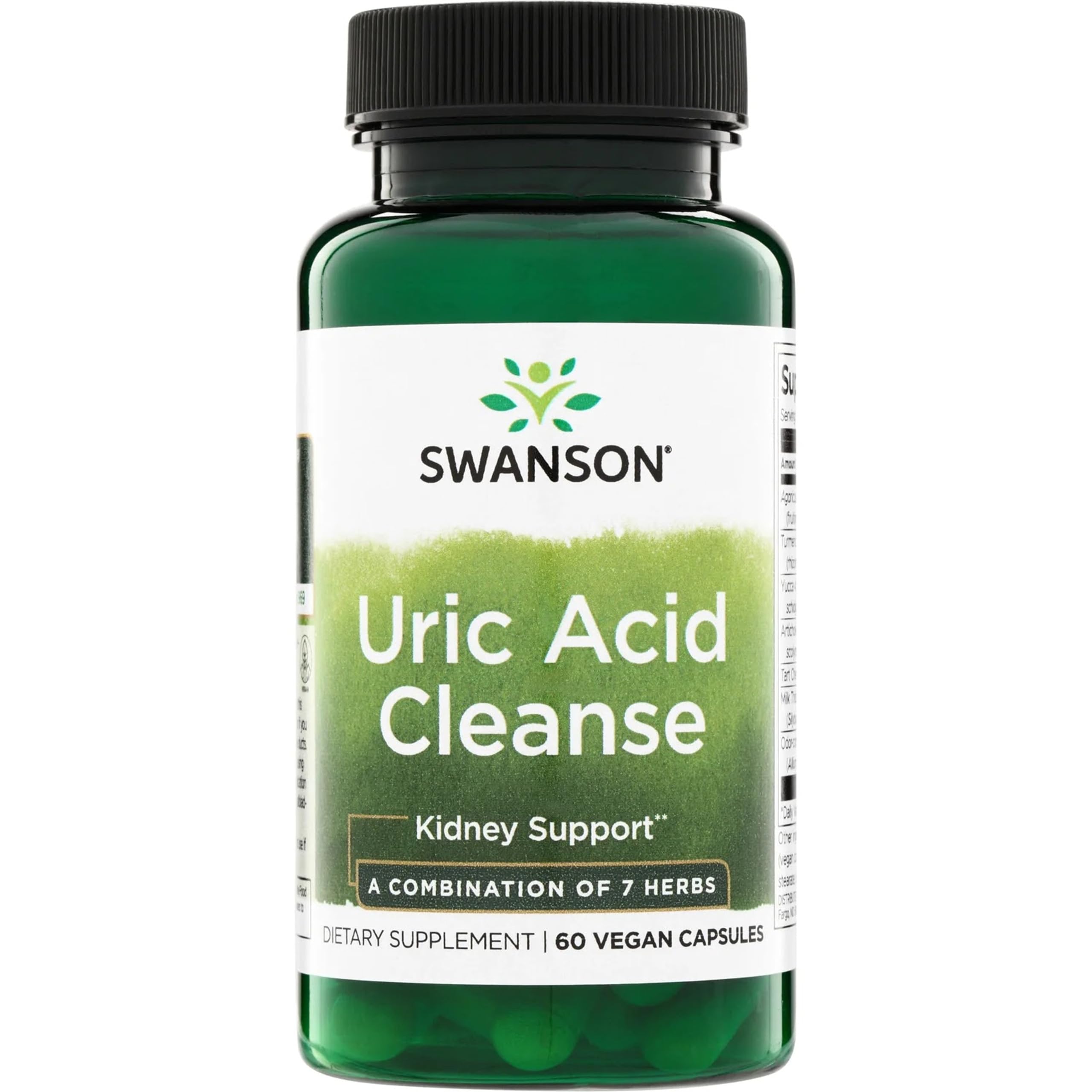 Swanson Uric Acid Cleanse Kidney Support, 60 Veggie Capsules