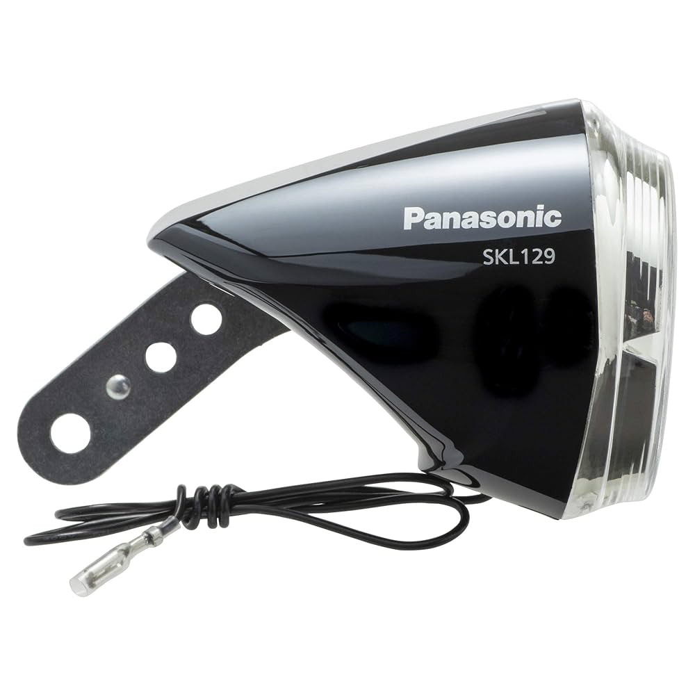 【数量限定】LED パナソニック(Panasonic) ハブダイナモ専用ライト 1線式、2線式ハブダイナモ対応 兼用モデル 自転車 シルバー/ブラック W59×D79×H62mm NSKL142