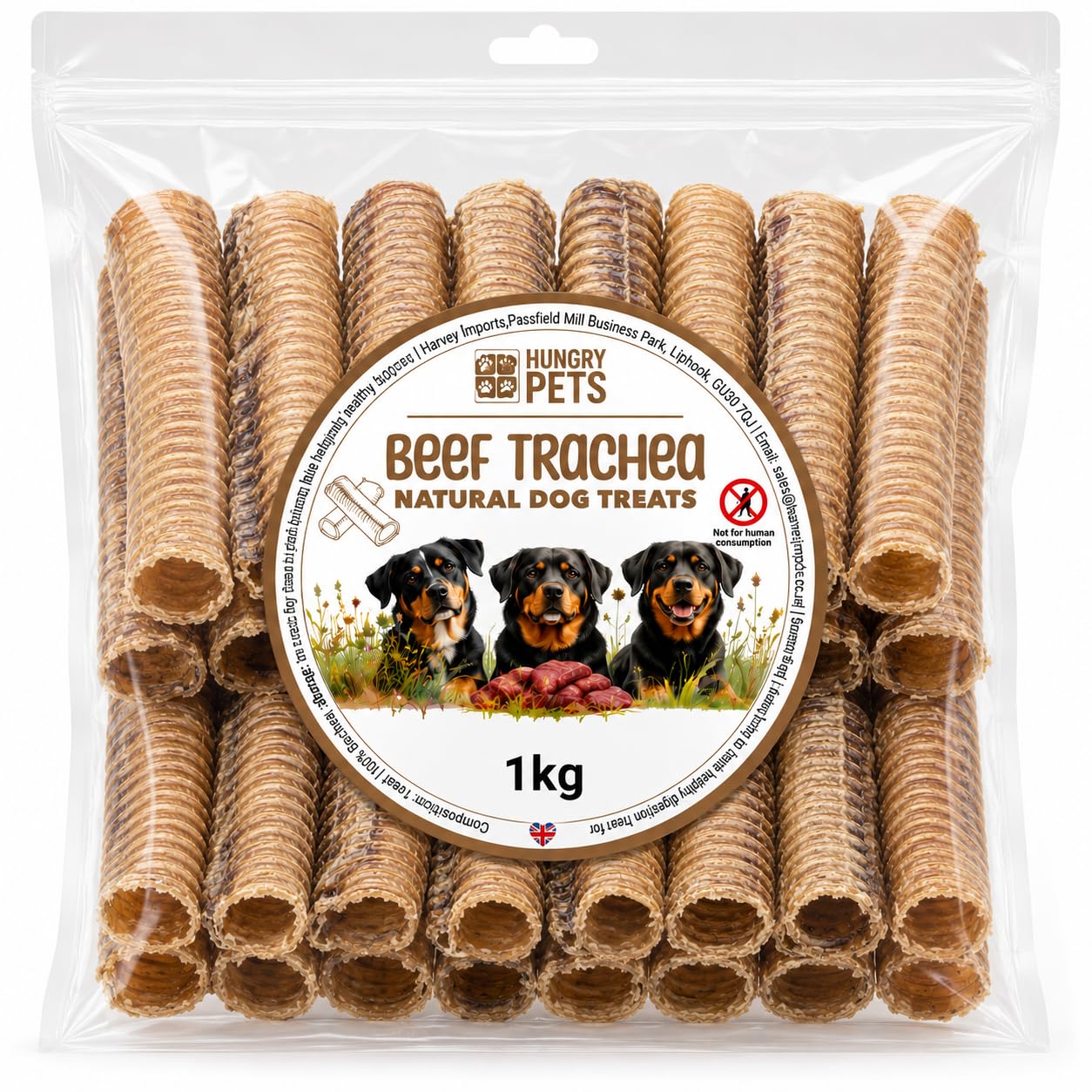 Beef Trachea, Natural Dog treat (1kg)