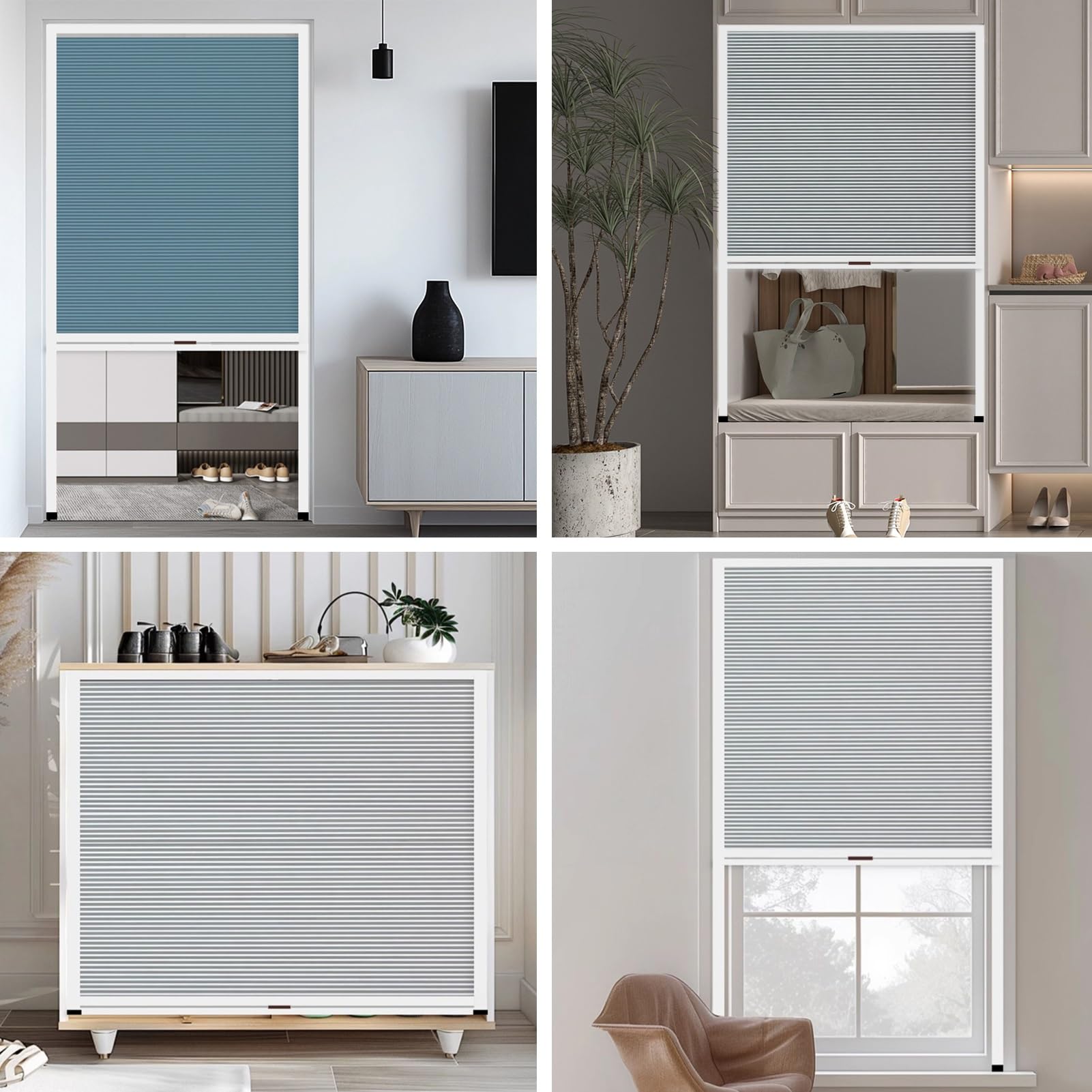 Puerta Plegable Acordeon Personalizada, Puerta Corrediza Retráctil De Aluminio, Puerta Plegable Vertica para Entrada, Patio, Habitación, Garaje