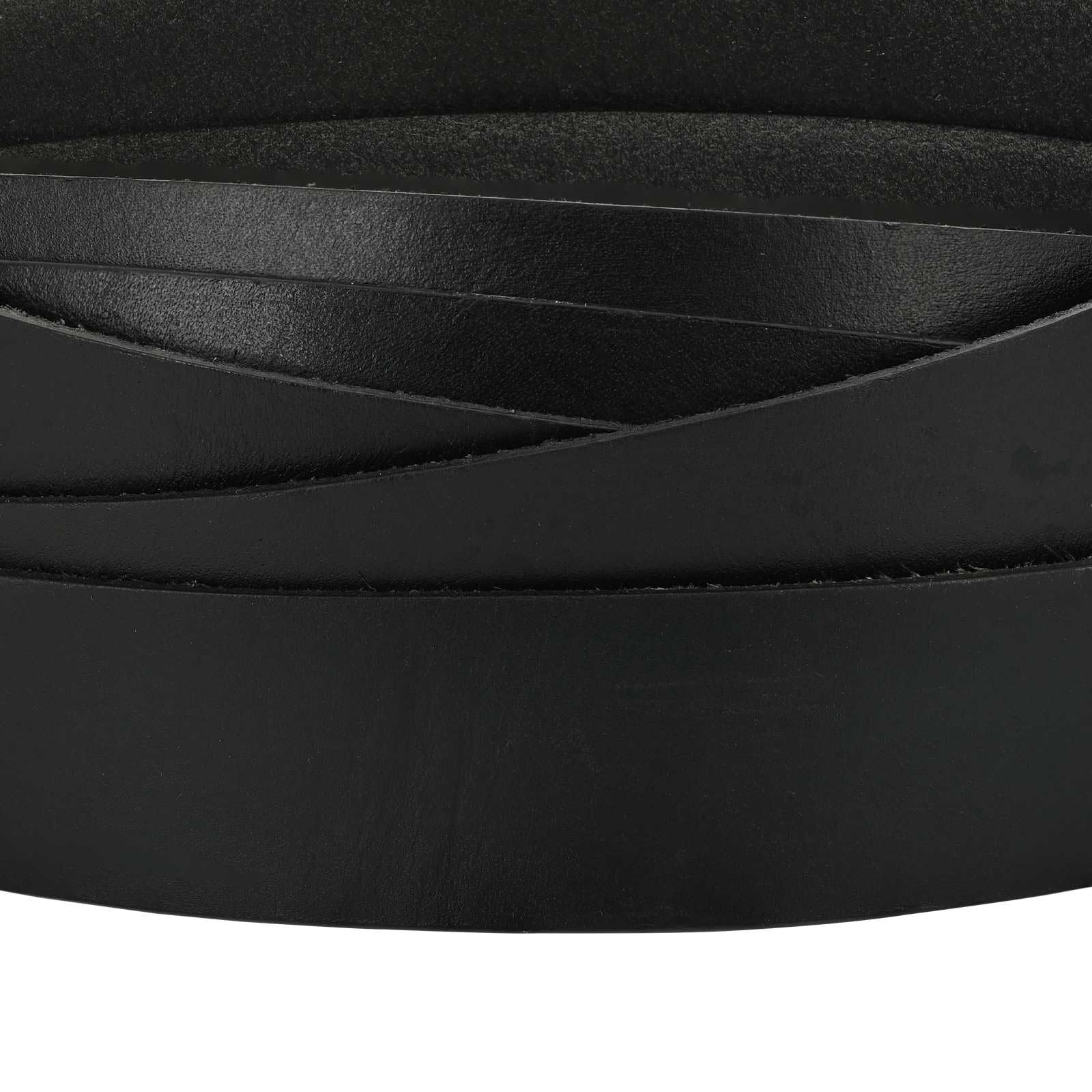 vidaXL Skórzany pasek 1 czarny 1000 x 4 cm Skóra