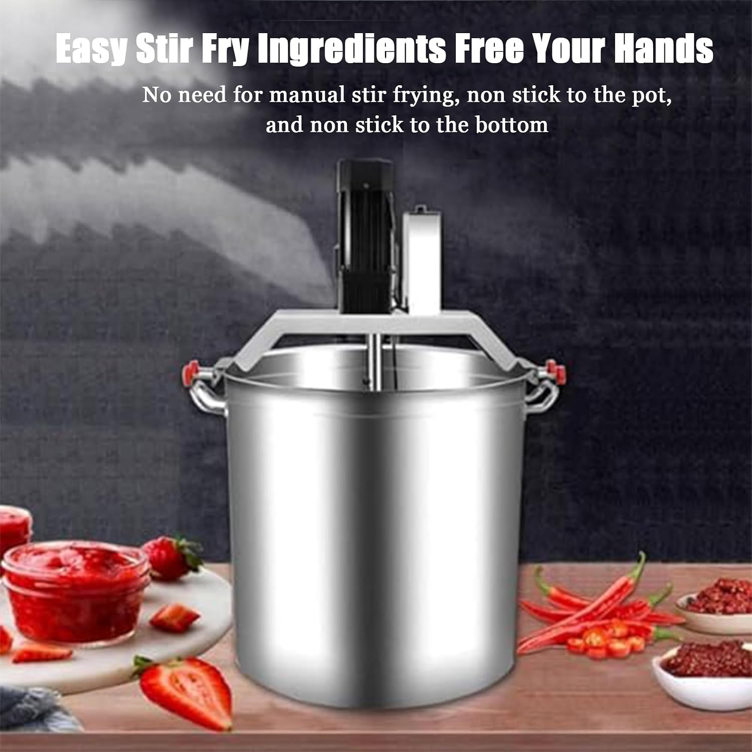 Automatic Food Mixer, Pan Stirrer for Hot Pot Seasoning Sauce Jam and Porridge image 2