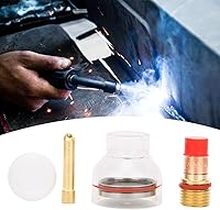 Vista 4 de Garosa Antorcha de lente de gas Collet Body Glass Cup Soldadura Kit de antorcha Accesorios para antorcha WP-17/18/26 Accesorios de antorcha Piezas