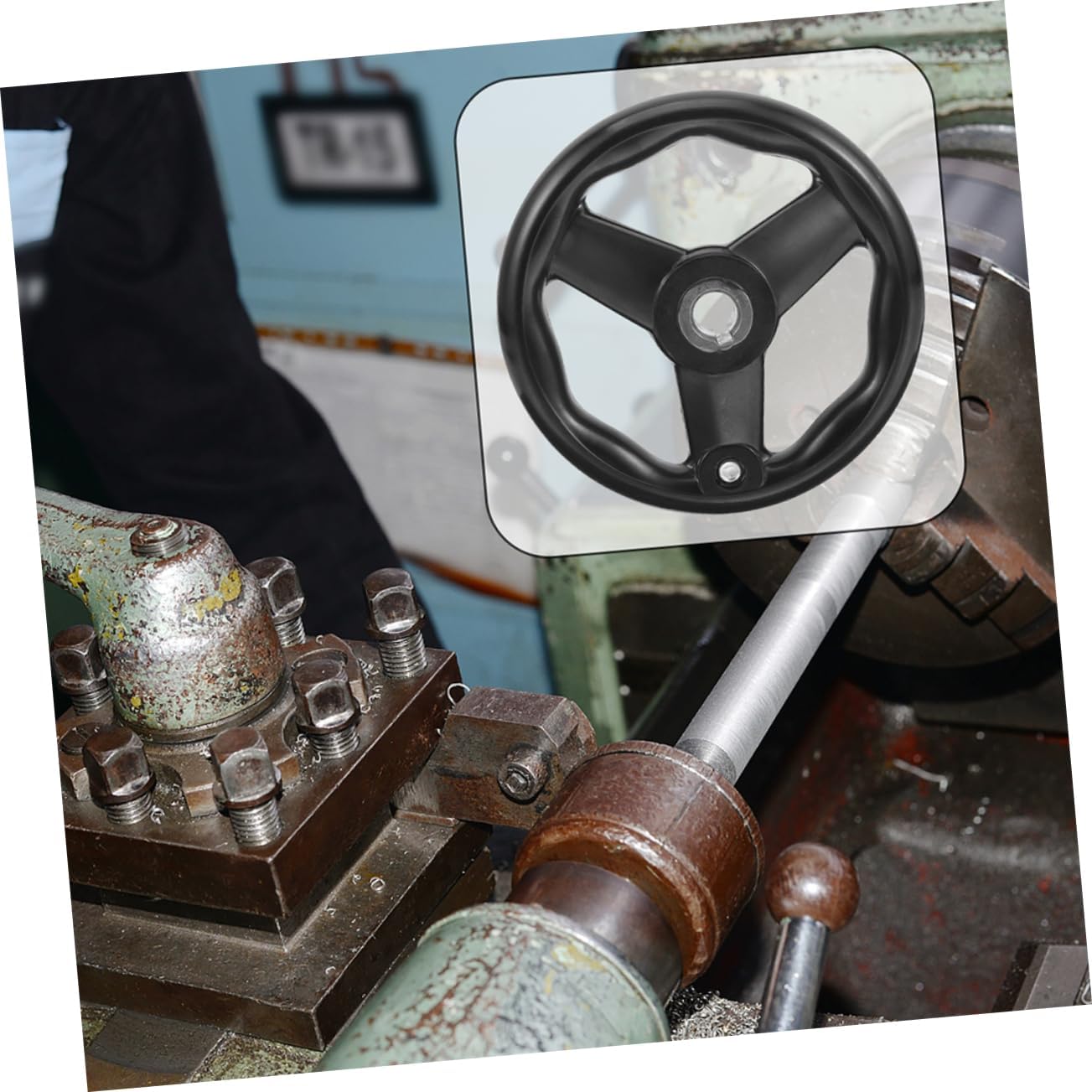 Rotary Hand Wheel for Industrial Use 2pcs Bakelite Hand Wheel for Milling Machine and Table