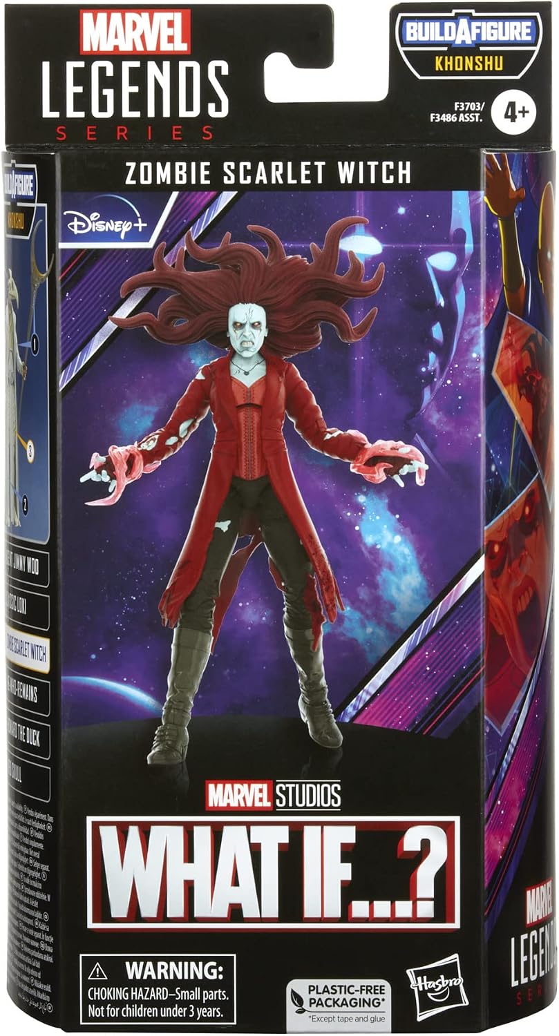 Hasbro Marvel Legends Series MCU Disney Plus Zombie Scarlet Witch Marvel Action Figure - Image 3