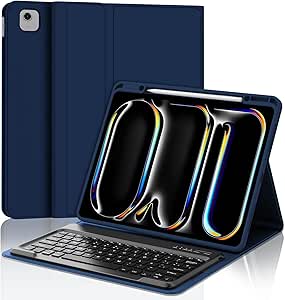 FINTIE Toetsenbord hoes voor iPad Pro 11 2022 (4e generatie)/ iPad Pro 11 2021 (3e generatie)/ 2020/2018, toetsenbordhoes met magnetisch afneembaar Duits toetsenbord met QWERTZ-lay-out, donkergroen