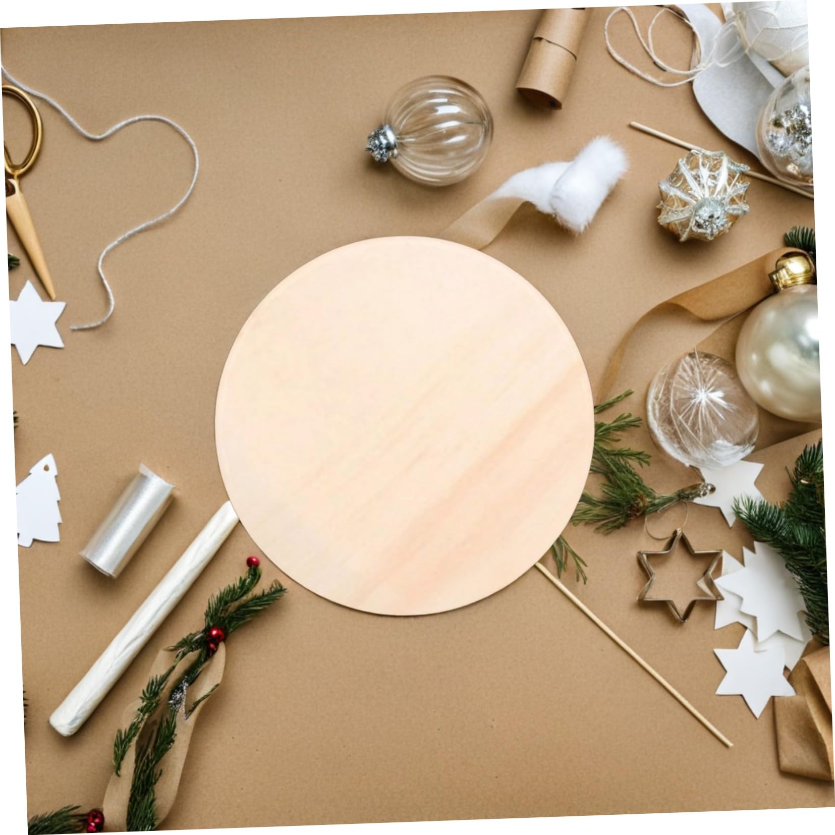 Angoily 15 piezas Discos Madera Redondos para Manualidades DIY Placas Madera sin Acabado Decoración Rústica Colgador Puerta Fiestas Bodas Navidad
