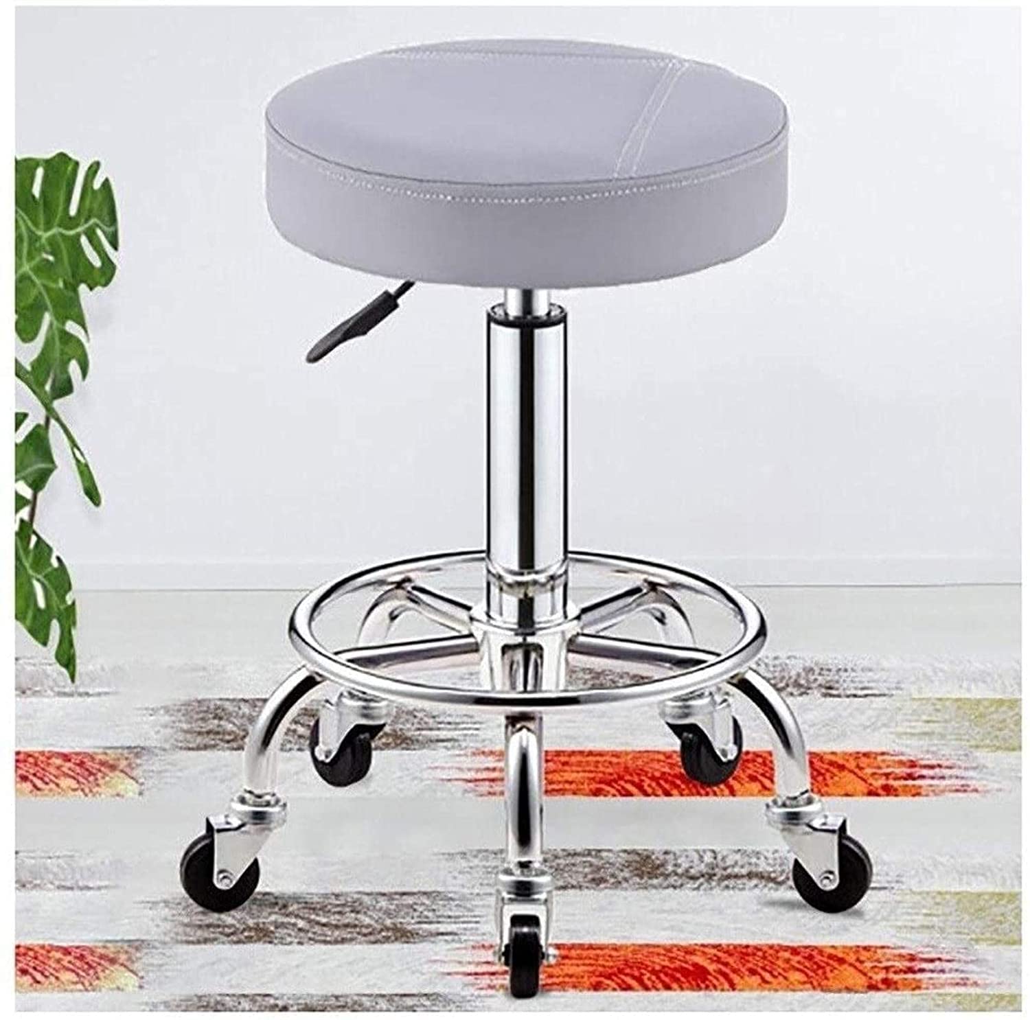 auf Rädern, robust, verstellbar, für Salon, robust, hydraulisch, für Shop, Gitarre, Labor, Tattoo, Werkbank, medizinischer, Verstellbarer Drehstuhl Present
