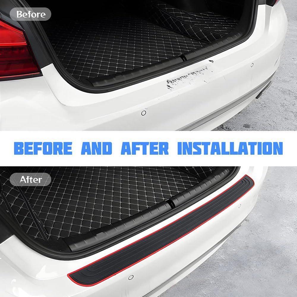 for Benz GLA 2015-2024 Car Rear Bumper Guard Trunk Rubber Protection, Car Rear Bumper Protector Strip.