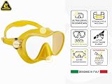 Cressi F1 Frameless – Maska Bezramkowa F1 Lub Maska + Fajka Sucha do Nurkowania i Snorkelingu, Jeden Rozmiar, Unisex dla Dorosłych