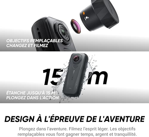 Insta360 X4 Air Starter Bundle - Lightweight 165g 8K 360 Camera, Invisible Selfie Stick, Replaceable Lenses, Shoot First & Frame Later, Built-in Wind Guard, FlowState Stabilization, AI-Powered App - 7