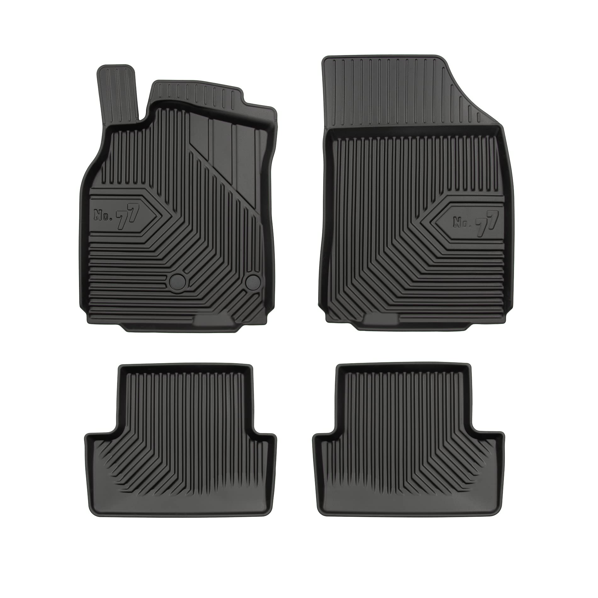 FROGUM No.77 Alfombrillas para Coche Alfombras para Renault Megane III 2008-2015 | Borde Alto | para Todo el año | Tamaño