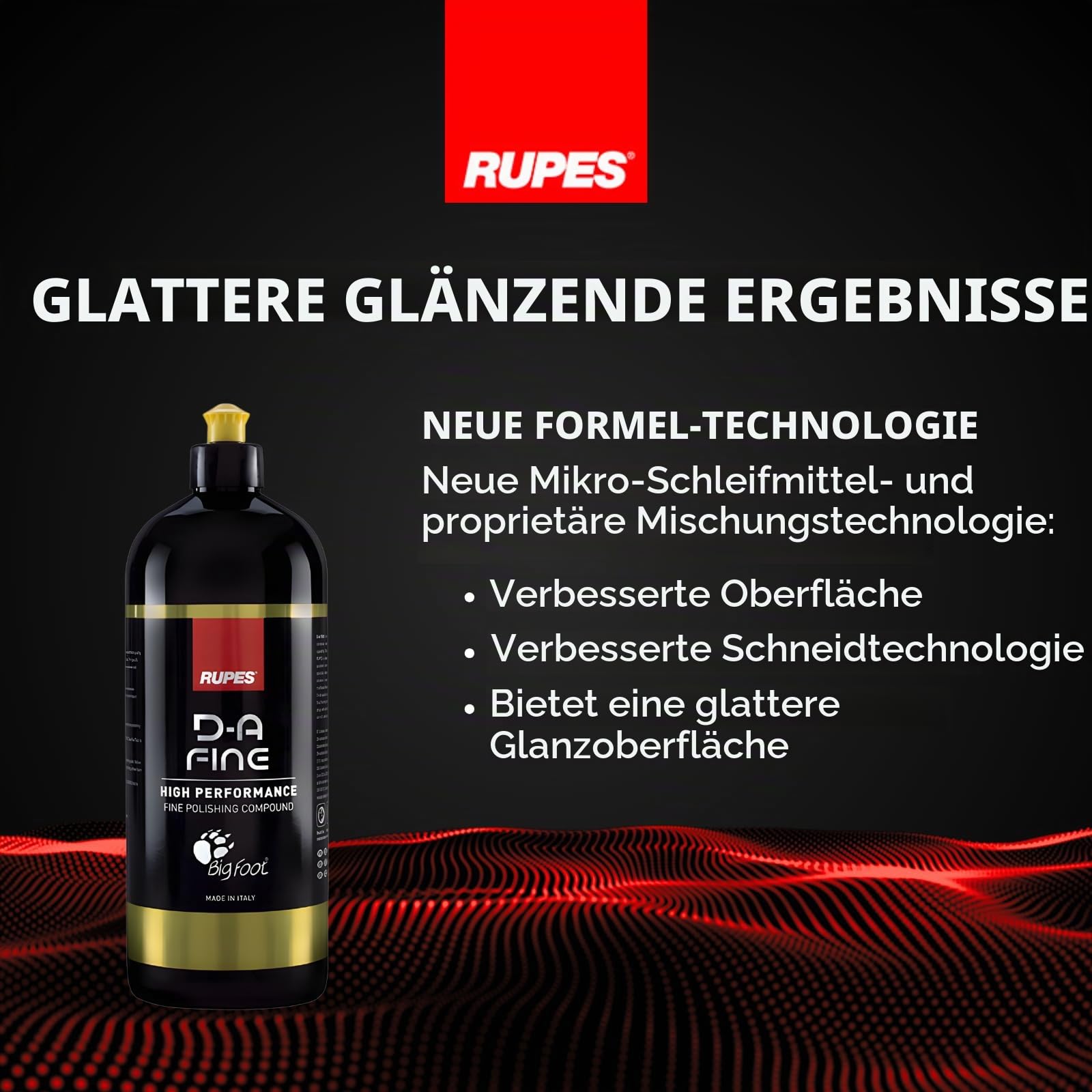Rupes UHS Polierpaste/Auto Politur | 1L | Für kratzfeste Keramiklacke, Hochglanzverstärker, Silikonfrei