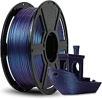 Vista 1 de FLASHFORGE Filamento de cambio de color camaleón para impresora 3D, filamento de cambio de color con luz y ángulos, carrete de 2.2 libras, precisión