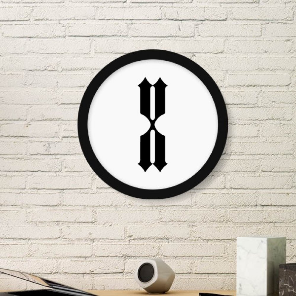 Dix chiffres romains silhouette ronde peinture pour habiller un mur