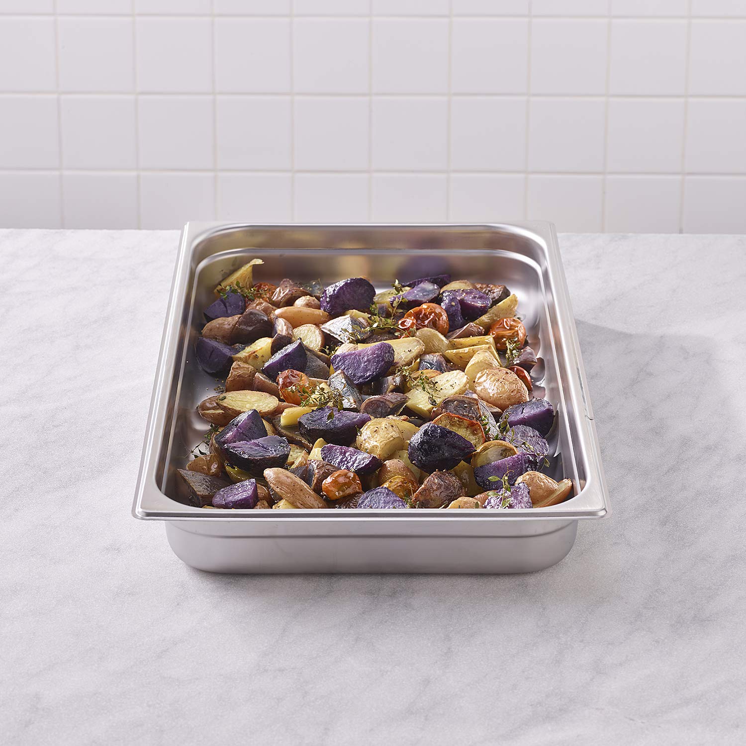 PADERNO 14102-06, Bacinella Serie Gastronorm in Acciaio Inox, 53X32,5 cm