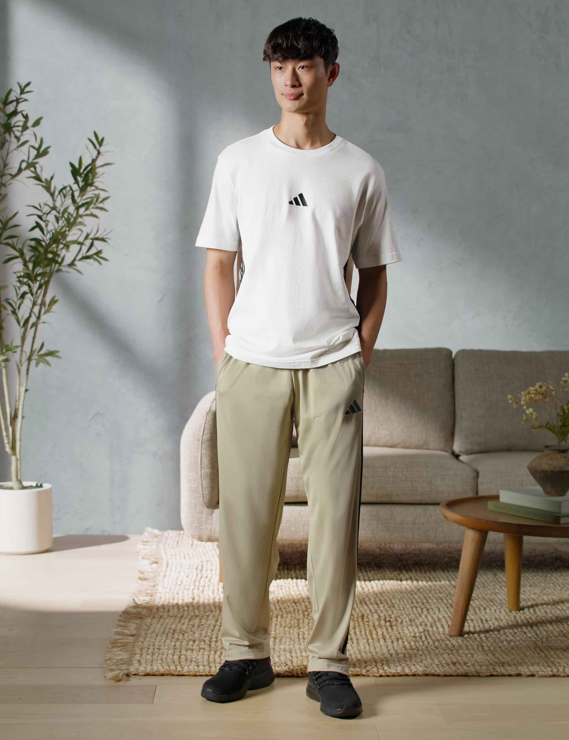 adidas Essentials Warm-up Open Hem 3-Stripes Tracksuit Bottoms - Pantalones Hombre