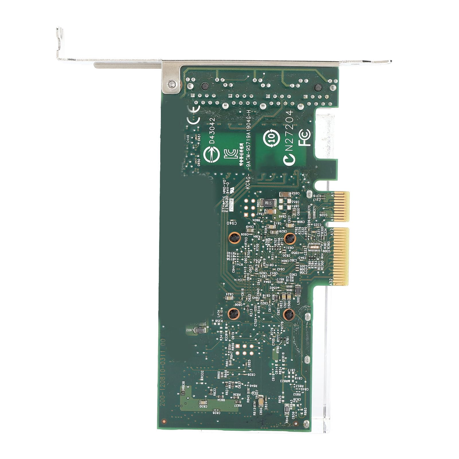 Karta Adaptera Serwera Sieciowego PCI Express Gigabit, Adapter Gigabit Desktop do Układu BCM95719, 4-portowy Adapter PCIe Ethernet 10 100 1000Mbps do Komputera PC