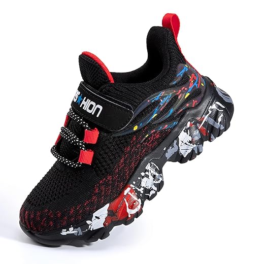 Kids Sneakers for Boys Girls Sports Tennis Breathable Walking Lightweight Running Kid Shoes