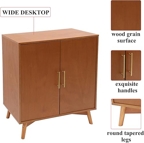 Miniatura 8 de Function Home Armario de bar moderno de mediados de siglo de 36 pulgadas gabinete de almacenamiento con puertas dobles gabinete de despensa de