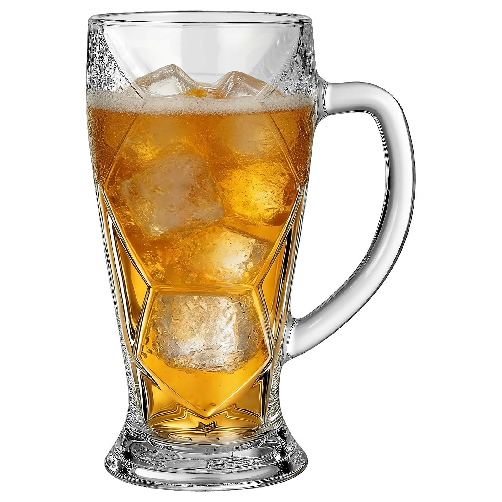 Jarra de Vidrio Práctico de Cristal Transparente para Bebidas Frías
