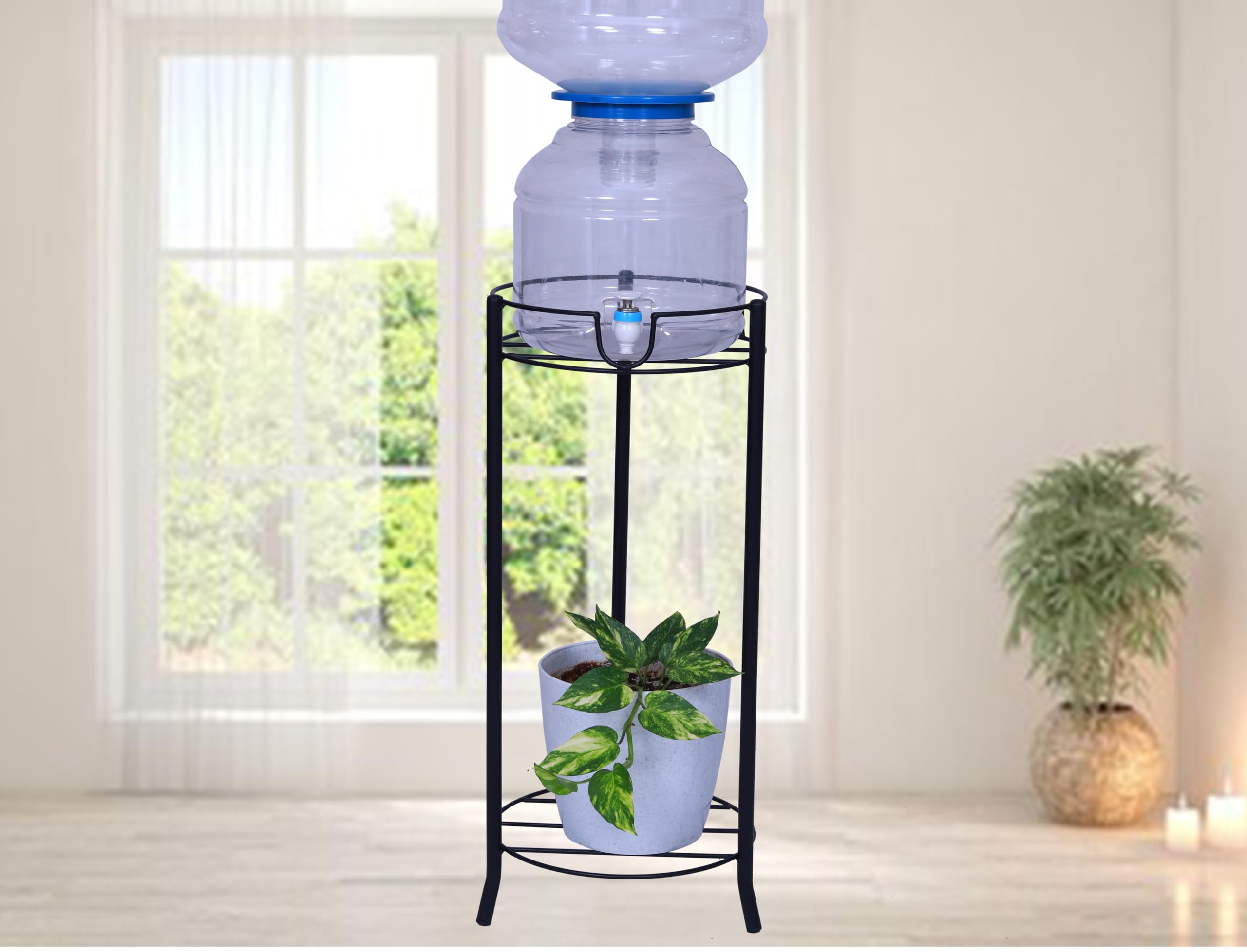 D&V ENGINEERING - Creative in innovation 26.3" Height Metal Water Dispenser Floor Stand for Home, Office, Schools and Hospitals., 20 L, Black
