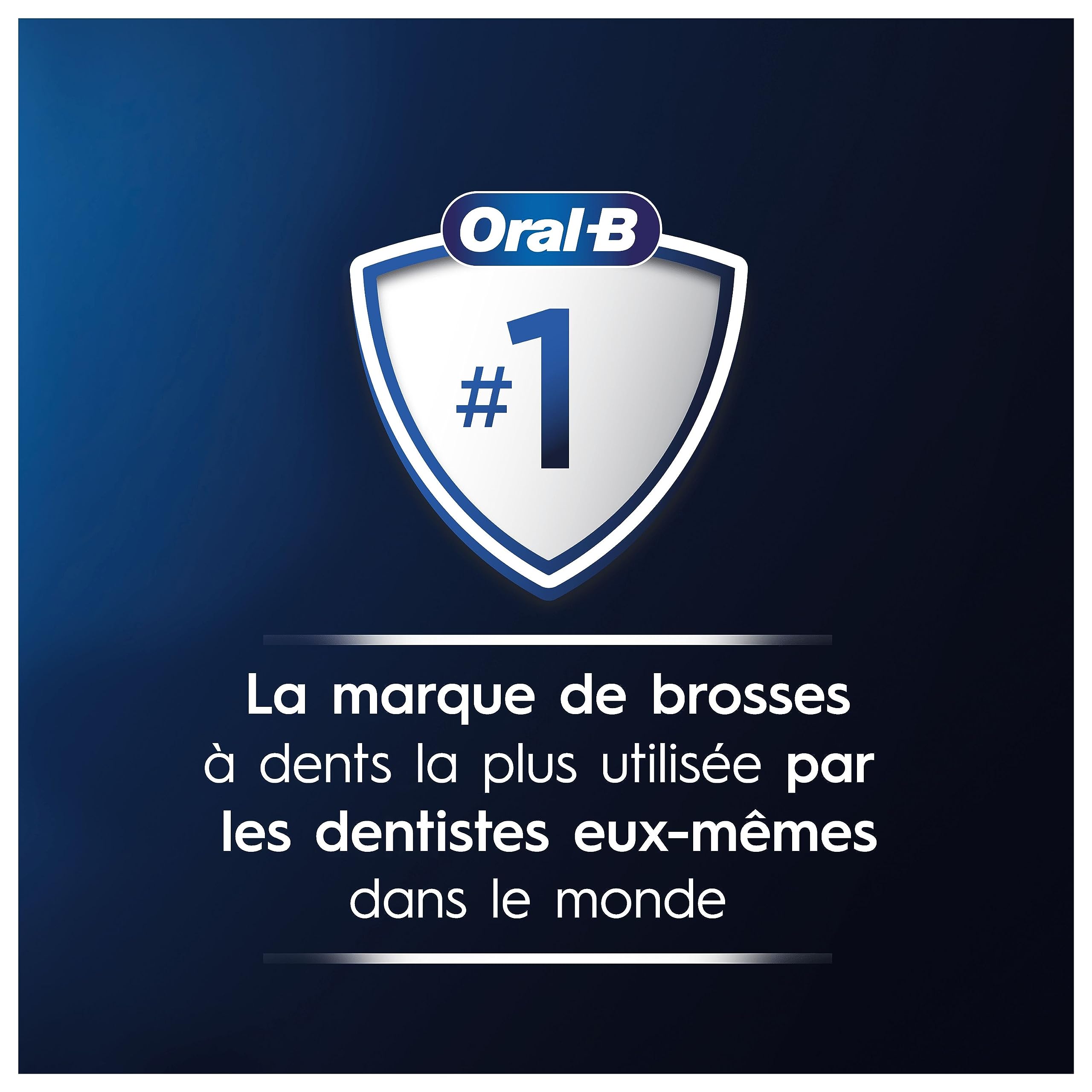 Oral-B Brosse A Dents Electrique Pro 3 Noire Avec 3 Modes De Nettoyage 3D Dont Blancheur, Brossage Avec Des Oscillo-Rotations Et Pulsations, Brossette De Rechange Ronde Oral B, Chargeur