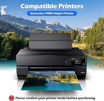 T850 Ink Cartridge Remanufactured T8505 T850500 Light Cyan Ink Cartridge Replacement for Epson Surecolor P800 Printer (Light Cyan,1 Pack)