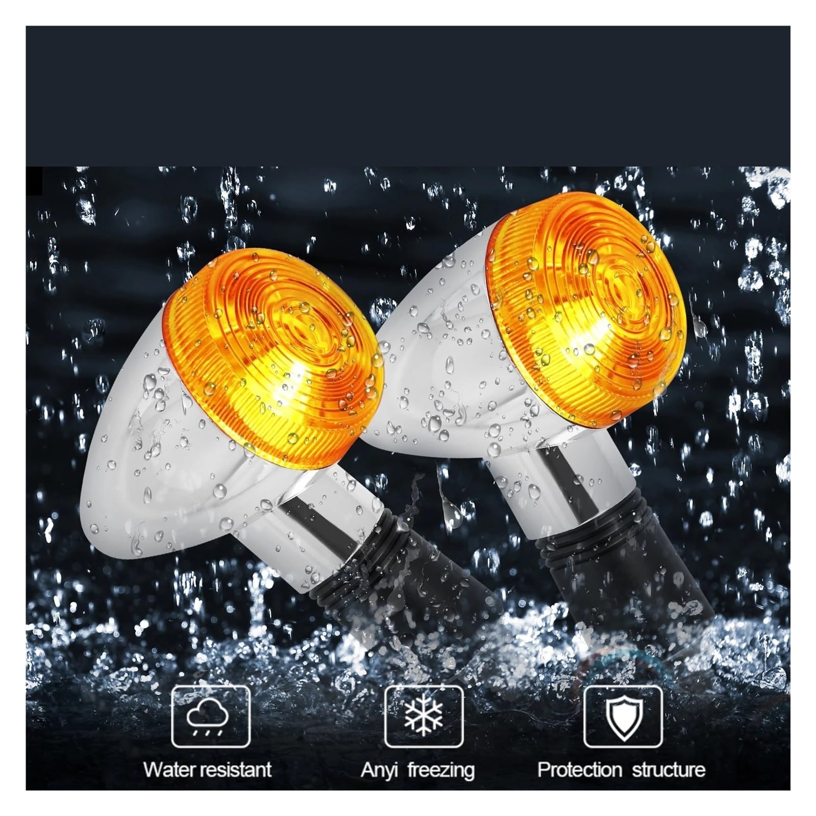 Indicateurs Lot De 4 Clignotants Universels Pour Moto