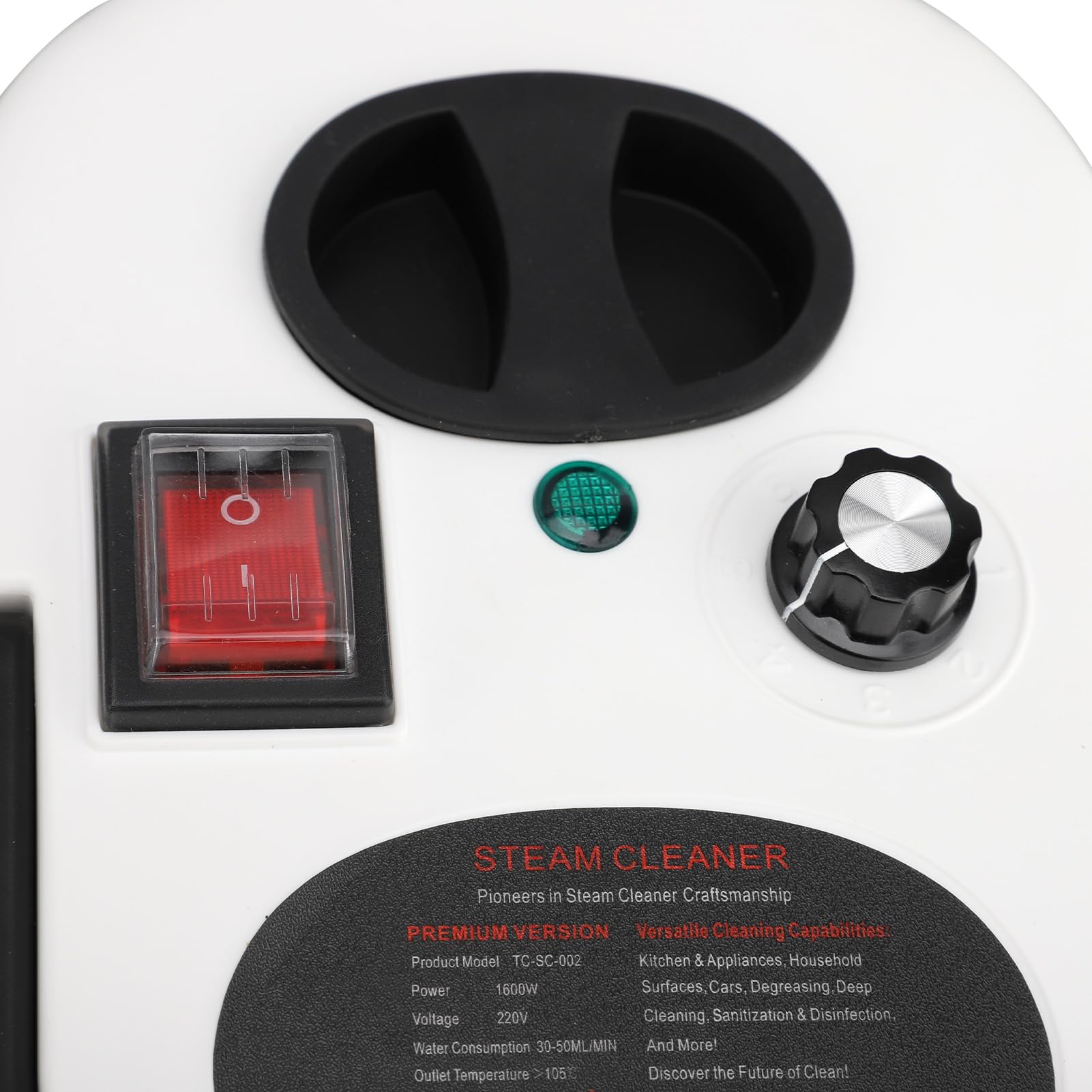 Handheld Steam Cleaner 2500W High Pressure High Temperature Steam Cleaner 1.2L for Home Car Kitchen Cleaning