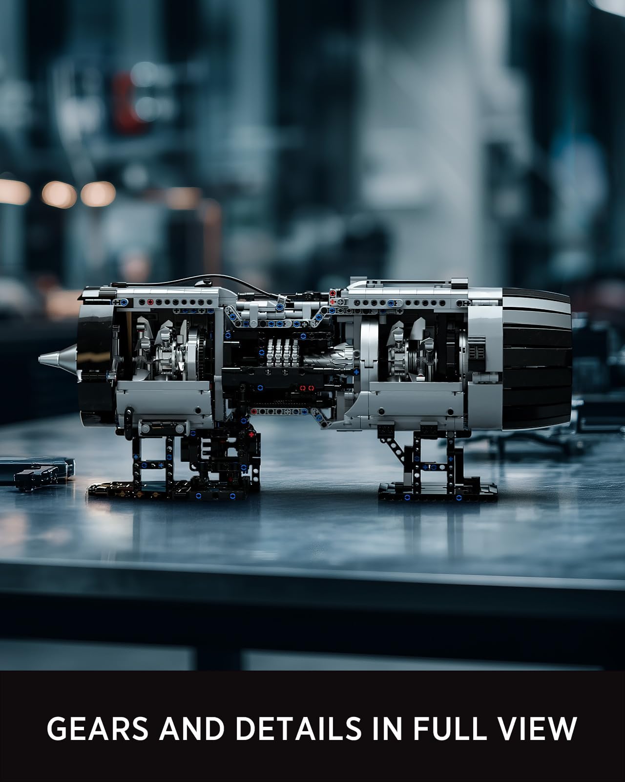 Nifeliz Zestaw do budowy silnika turbowentylatorowego, model wyzwania inżynierskiego dla dorosłych kolekcjonerów, projekt nauk fizycznych i element dekoracyjny (2216 części, NF10317)