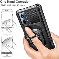 Vista 7 de Funda diseñada para Motorola Moto G 5G 2023 con protector de pantalla [vidrio templado], funda protectora a prueba de golpes [grado militar]