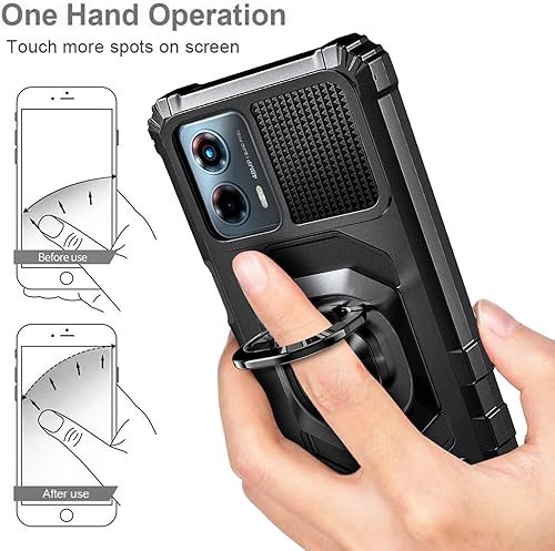 Miniatura 7 de Funda diseñada para Motorola Moto G 5G 2023 con protector de pantalla [vidrio templado], funda protectora a prueba de golpes [grado militar] con